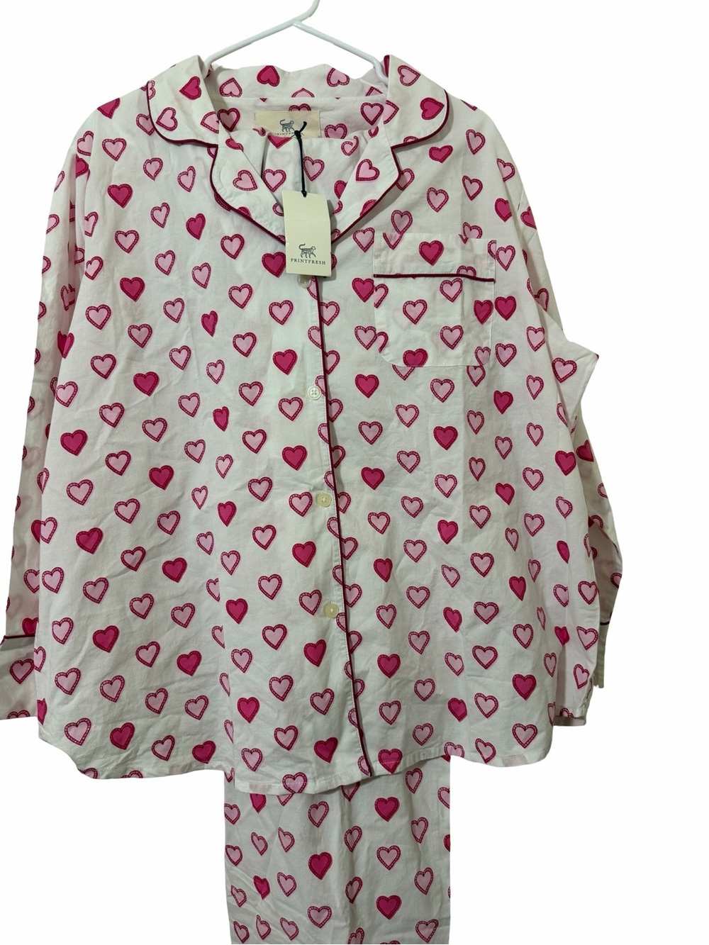 Printfresh heart pajamas